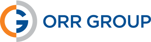 Logo that says Orr Group with a G in front 
