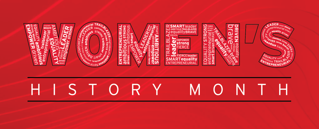 Header for Women's History Month